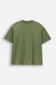 Dječja pamučna majica kratkih rukava Coccodrillo WC5143201GBJ zelena SS25