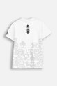 Detské bavlnené tričko Coccodrillo WC5143204GBJ biela SS25