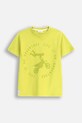 Παιδικό βαμβακερό μπλουζάκι Coccodrillo στάμπα πράσινο WC5143208VBB