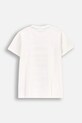 Coccodrillo t-shirt bawełniany dziecięcy WC5143210VBB biały SS25