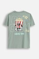 Coccodrillo t-shirt bawełniany dziecięcy WC5143212VBB zielony SS25
