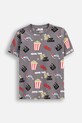 Coccodrillo t-shirt bawełniany dziecięcy wzorzyste szary WC5143213VBB