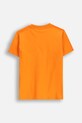 Coccodrillo t-shirt bawełniany dziecięcy WC5143215VBB pomarańczowy SS25