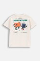 Coccodrillo tricou de bumbac pentru copii WC5143222VBB bej SS25