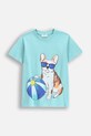 Coccodrillo tricou de bumbac pentru copii print albastru WC5143212VBC