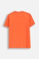 Coccodrillo t-shirt bawełniany dziecięcy WC5143204VBD pomarańczowy SS25