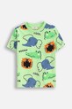 Coccodrillo t-shirt bawełniany dziecięcy wzorzyste zielony WC5143208VBD