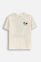 Coccodrillo t-shirt bawełniany dziecięcy nadruk beżowy WC5143209VBD