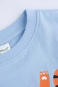 Chłopiec Coccodrillo t-shirt bawełniany dziecięcy WC5143210VBD niebieski
