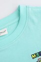 Chłopiec Coccodrillo t-shirt bawełniany dziecięcy WC5143212VBD turkusowy