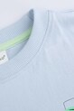 Chłopiec Coccodrillo t-shirt bawełniany dziecięcy WC5143216VBD niebieski