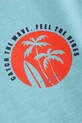 Coccodrillo tricou din bumbac WC5143201HBJ turcoaz