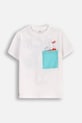 Coccodrillo gyerek pamut póló WC5143201HBK bézs SS25
