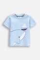 Coccodrillo újszülött póló elasztánnal kék WC5143201HBN