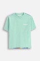 Coccodrillo t-shirt okrągły turkusowy WC5143202IBJ