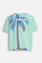 Coccodrillo t-shirt WC5143202IBJ turkusowy SS25