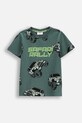 Coccodrillo tricou din bumbac cu modele verde WC5143204WBK