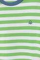 Мальчик Детская хлопковая футболка United Colors of Benetton 3FHXG10HR.P.Seasonal зелёный