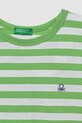 Chlapec Detské bavlnené tričko United Colors of Benetton 3FHXC10MW.G.Seasonal zelená