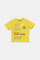 United Colors of Benetton t-shirt in cotone applique giallo 3I1XG10J6.P.Seasonal