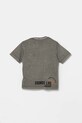 United Colors of Benetton tricou de bumbac pentru copii 3PCMC10N7.G.Seasonal gri SS25