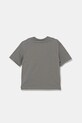 Детская хлопковая футболка United Colors of Benetton 3I1XC10NV.G.Seasonal серый SS25