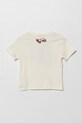 Дитяча бавовняна футболка United Colors of Benetton 3I1XG10I3.P.Seasonal бежевий SS25