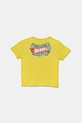 Otroška bombažna kratka majica United Colors of Benetton 3I1XG10I3.P.Seasonal rumena SS25