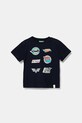 United Colors of Benetton tricou de bumbac pentru copii print bleumarin 3I1XG10I3.P.Seasonal