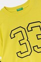 Dečki Bombažna kratka majica United Colors of Benetton 3MI5C10OA.G.Seasonal rumena