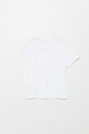 United Colors of Benetton tricou din amestec de in pentru copii 3F4JC10NN.G.Seasonal alb SS25