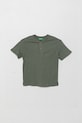 Dětské tričko s příměsí lnu United Colors of Benetton s příměsí lnu zelená 3F4JC10NN.G.Seasonal