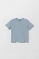 Dětské tričko s příměsí lnu United Colors of Benetton s příměsí lnu modrá 3F4JG10IF.P.Seasonal