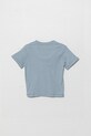 United Colors of Benetton tricou din amestec de in pentru copii 3F4JG10IF.P.Seasonal albastru SS25