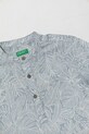 Băieți United Colors of Benetton tricou de bumbac pentru copii 5OUGGQ02G.P.Seasonal albastru