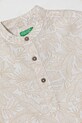 Chłopiec United Colors of Benetton t-shirt bawełniany dziecięcy 5OUGGQ02G.P.Seasonal beżowy