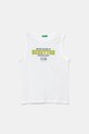 Детский хлопковый топ United Colors of Benetton хлопок белый 3I1XCH01W.G.Seasonal