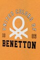 Fiú United Colors of Benetton gyerek pamut felső 3I1XCH01W.G.Seasonal narancssárga