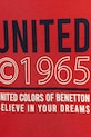 Băieți United Colors of Benetton top din bumbac pentru copii 3I1XCH01W.G.Seasonal rosu