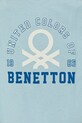 Dječaci Pamučni dječji top United Colors of Benetton 3I1XCH01W.G.Seasonal plava