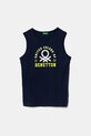 United Colors of Benetton top din bumbac pentru copii print bleumarin 3I1XCH01W.G.Seasonal