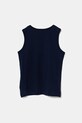United Colors of Benetton top din bumbac pentru copii 3I1XCH01W.G.Seasonal bleumarin SS25