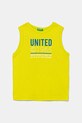 United Colors of Benetton top din bumbac pentru copii print verde 3I1XCH01W.G.Seasonal