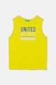 Detský bavlnený top United Colors of Benetton bavlna zelená 3I1XCH01W.G.Seasonal