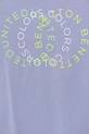 Detské bavlnené tričko United Colors of Benetton 3I1XC10OO.G.Seasonal fialová SS25