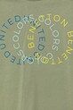 Chłopiec United Colors of Benetton t-shirt bawełniany dziecięcy 3I1XC10OO.G.Seasonal zielony