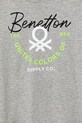 Băieți United Colors of Benetton tricou de bumbac pentru copii 3I1XC10OO.G.Seasonal gri
