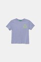 United Colors of Benetton t-shirt bawełniany dziecięcy nadruk fioletowy 3I1XG10JO.P.Seasonal