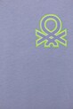 Chłopiec United Colors of Benetton t-shirt bawełniany dziecięcy 3I1XG10JO.P.Seasonal fioletowy