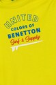 Otroška bombažna kratka majica United Colors of Benetton 3I1XG10JO.P.Seasonal rumena SS25